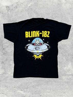 Blink-182 Space Bunny 2024 Tour Shirt 21.5x27.5-One More Time World Tour